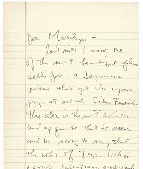 Imagen secundaria 2 - Marilyn Monroe en Roxbury (Connecticut) en 1957 y cartas