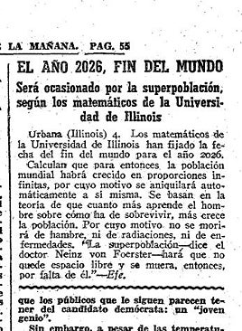 Imagen - Recorte del periódico del 5 de noviembre de 1960