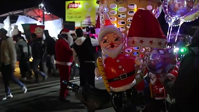 Damasco, capital de Siria, celebra el Año Nuevo