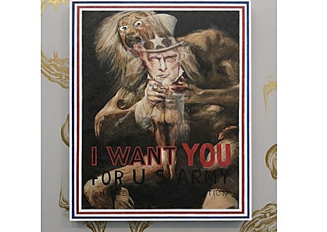 İkincil resim 1 - Yukarıdan aşağıya: 'The Portable Artist' (1995), George Condo; Seni istiyorum (2018), Jim Shaw'dan; ve Raymond Pettibon'un 'İsimsiz' (1989) adlı eseri