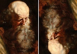 El 'fantasma' de un rostro femenino aparece en la barba de un anciano pintado por Rubens