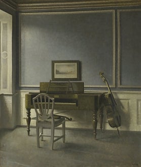 Imagen secundaria 2 - Arriba, Vilhelm Hammershøi. 'Puertas abiertas' (1905). Sobre estas líneas, a la izquierda, 'Rayos de sol a sol. Motas de polvo bailando en los rayos de sol' (1900), de Hammershøi. A la derecha, 'Interior. El cuarto de música. Strandgade 30' (1907), de Hammershøi