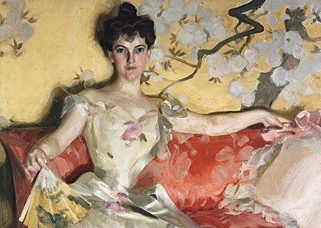 Imagen secundaria 1 - Arriba, 'Autorretrato', 1889. Detalle. Sobre estas líneas, a la izquierda, 'Elizabeth Sherman Cameron', 1900. Detalle. A la derecha, 'Placer de verano', 1886