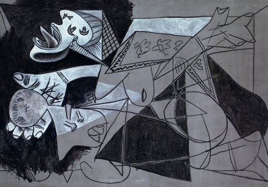 Picasso. 'Çocuğu ölen anne (II). Guernica'nın dipnot'u. Paris, 26 Eylül 1937.