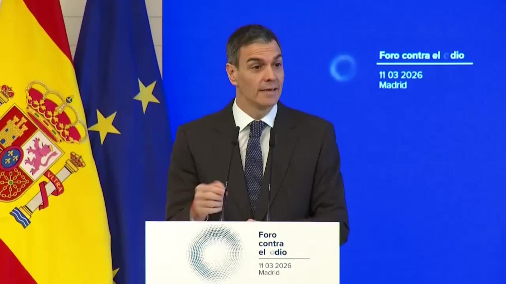 Pedro Sánchez anuncia el lanzamiento de "Hodio", una herramienta para  rastrear el odio en redes