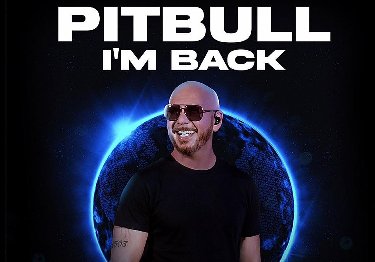 Cartel oficial concierto Pitbull España