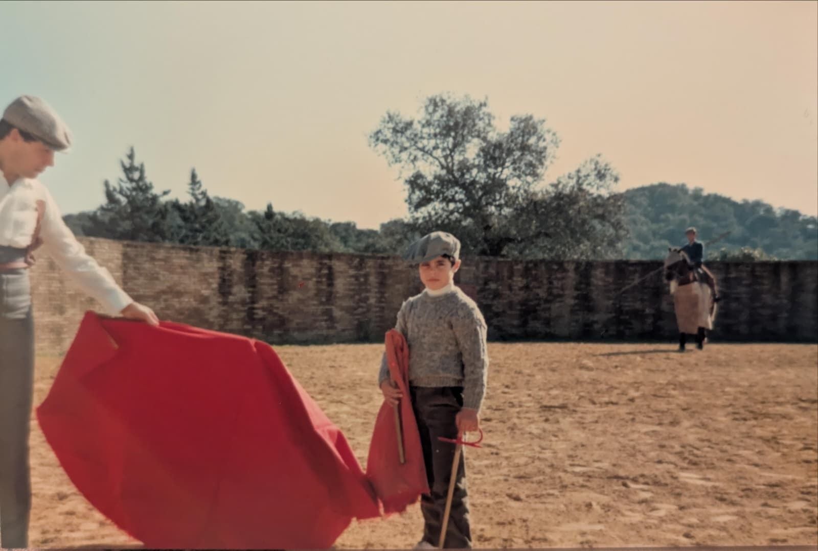 José Antonio Rodríguez practicando en el campo
