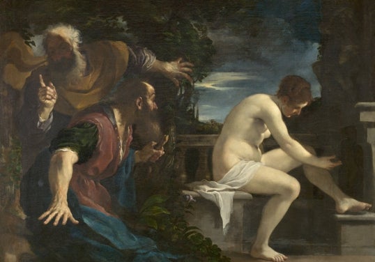Guercino. 'Susana y los viejos'.