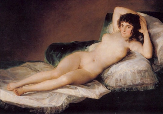 La Maja desnuda.