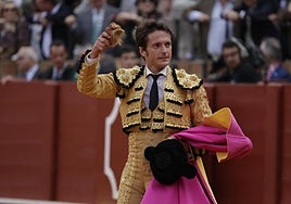 Lama de Góngora, tras cortar una oreja en la Maestranza: «Sevilla me ha visto torear, he escuchado los oles y eso me lo llevo para mí»