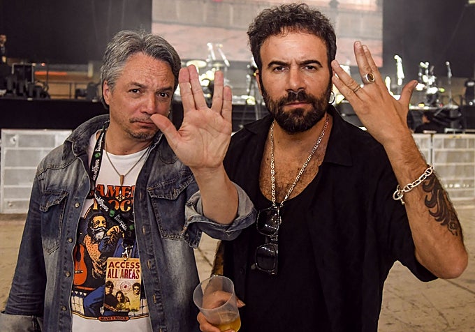 En el Palau Sant Jordi, horas antes del concierto