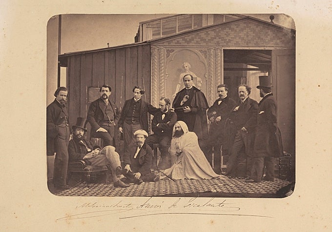 Roma'daki İspanyol sanatçılar. Altobelli ve Molins'in çalışması (yas. 1858-65).