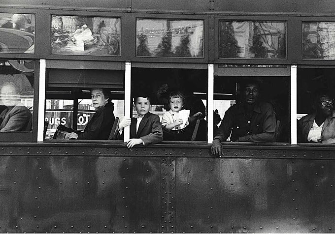 Robert Frank. 'Tranvía, Nueva Orleans', 1955 Fotografía de 'Los americanos'.