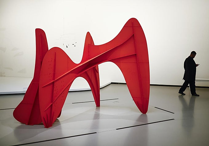 Una escultura monumental de Calder, maqueta de 'La grande vitesse'.