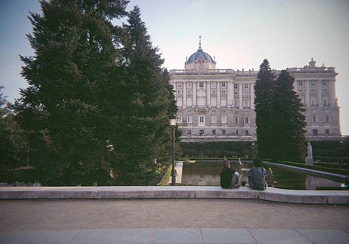 Vistas del palacio real de Madrid