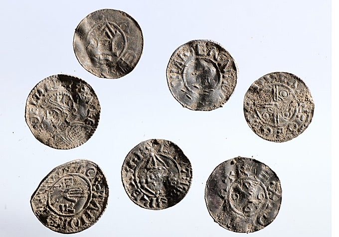 Algunas de las monedas.