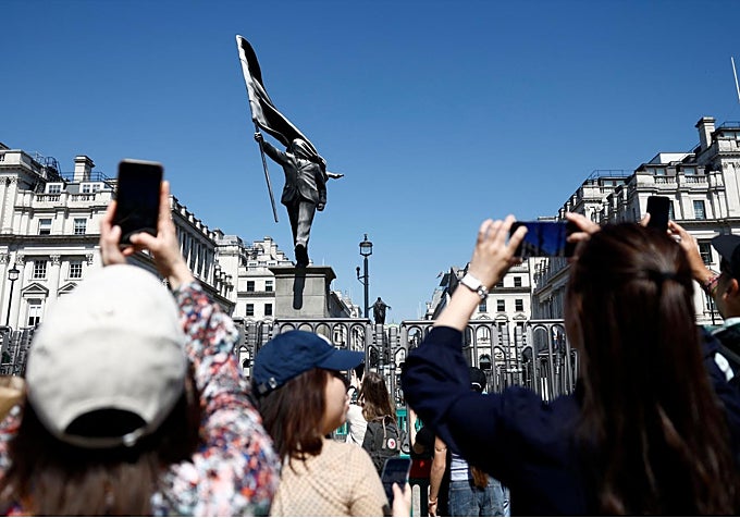 Banksy'nin çalışmaları Londra'nın yeni turistik cazibesi.
