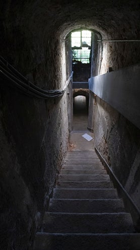En el pasadizo secreto de Fernando VI en el Palacio Real de Madrid