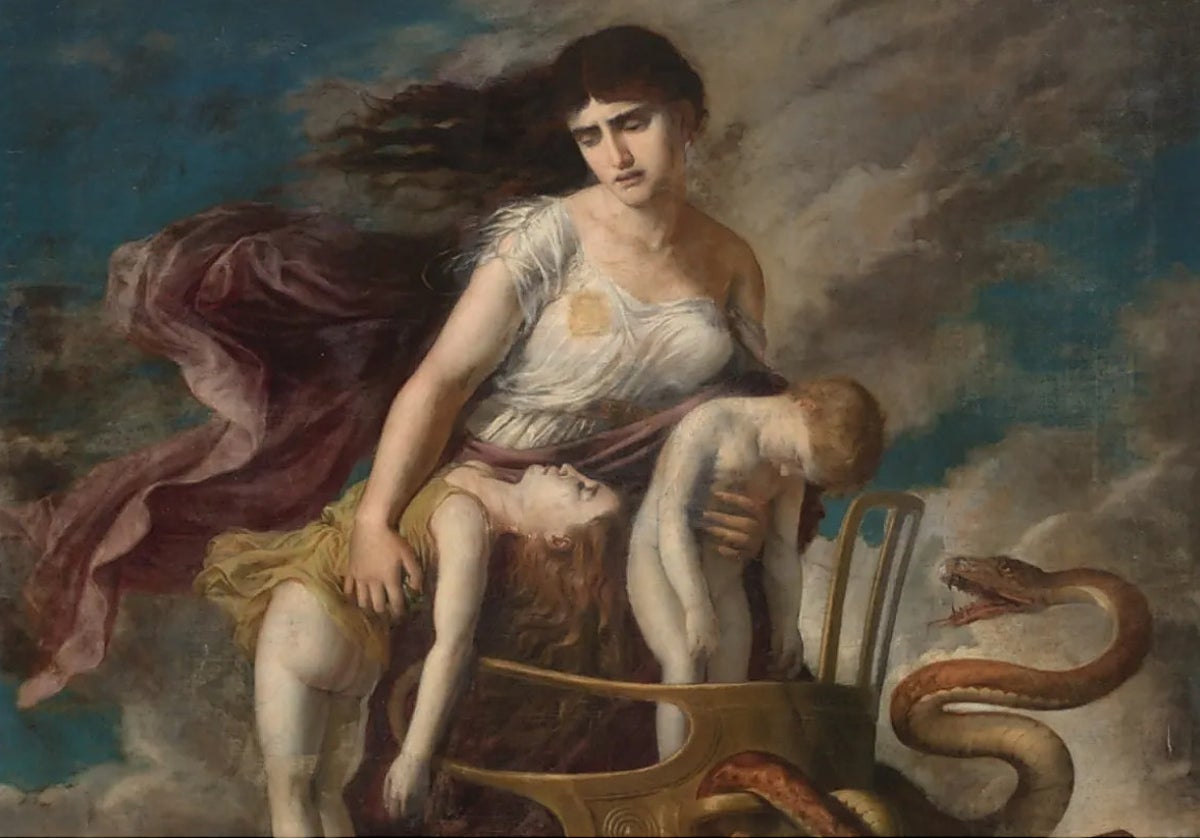 A Medea se dedica uno de los relatos. En la imagen 'Medea', de Germán Hernández Amores