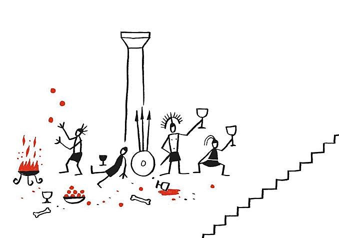 Escenas de la 'Odisea' ilustrada por Calpurnio en Blackie Books