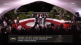 Javier Ambrossi y Javier Calvo y Pavel Pawlikowski, premio ex aequo de Dirección en Cannes