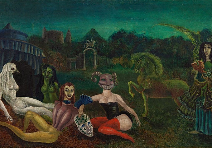 'Down Below', de Leonora Carrington. Colección privada. Cortesía de la Galería Wendi Norris, San Francisco.