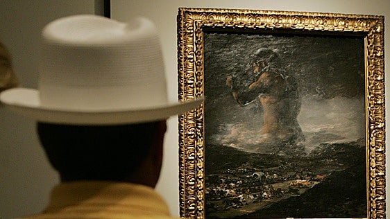 'El Coloso' de Goya y un poema épico