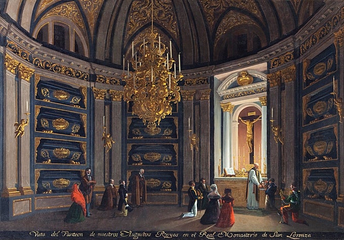 Fernando Brambila. Vista del Panteón de nuestros augustos reyes en el Real Monasterio de San Lorenzo de El Escorial.