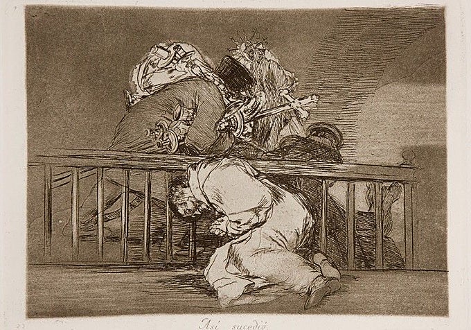Goya representó el expolio napoleónico en 'Los desastres de la guerra'.