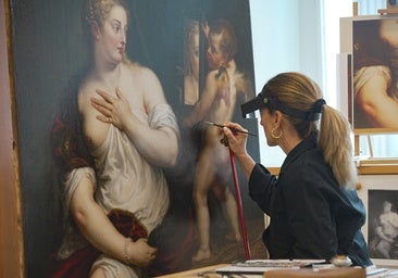 'Venus y Cupido' recupera los colores originales de Rubens en el Thyssen