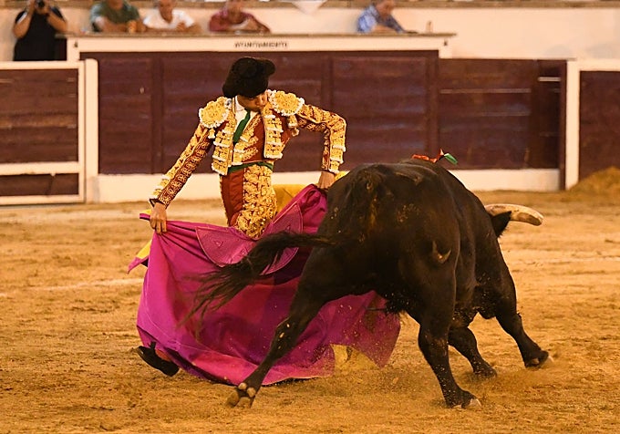 Galleo por chicuelinas de Mario Navas al tercero