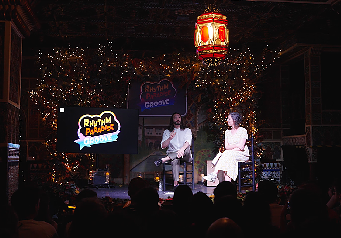 José Maya en la presentación de 'Rhythm Paradise Groove'