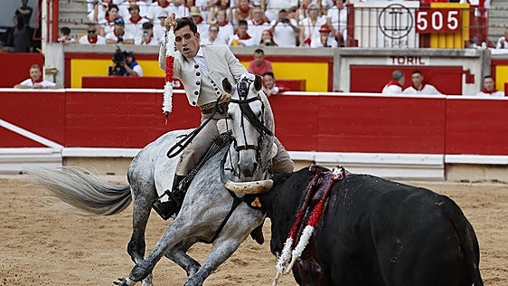 Guillermo Hermoso de Mendoza, en un momento de su actuación