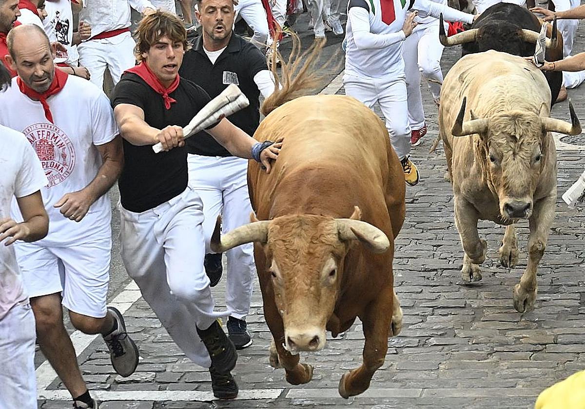 Foto de archivo de los encierros de San Fermín