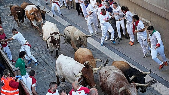 Encierro de San Fermín, en directo: heridos, ganadería y última hora en Pamplona hoy