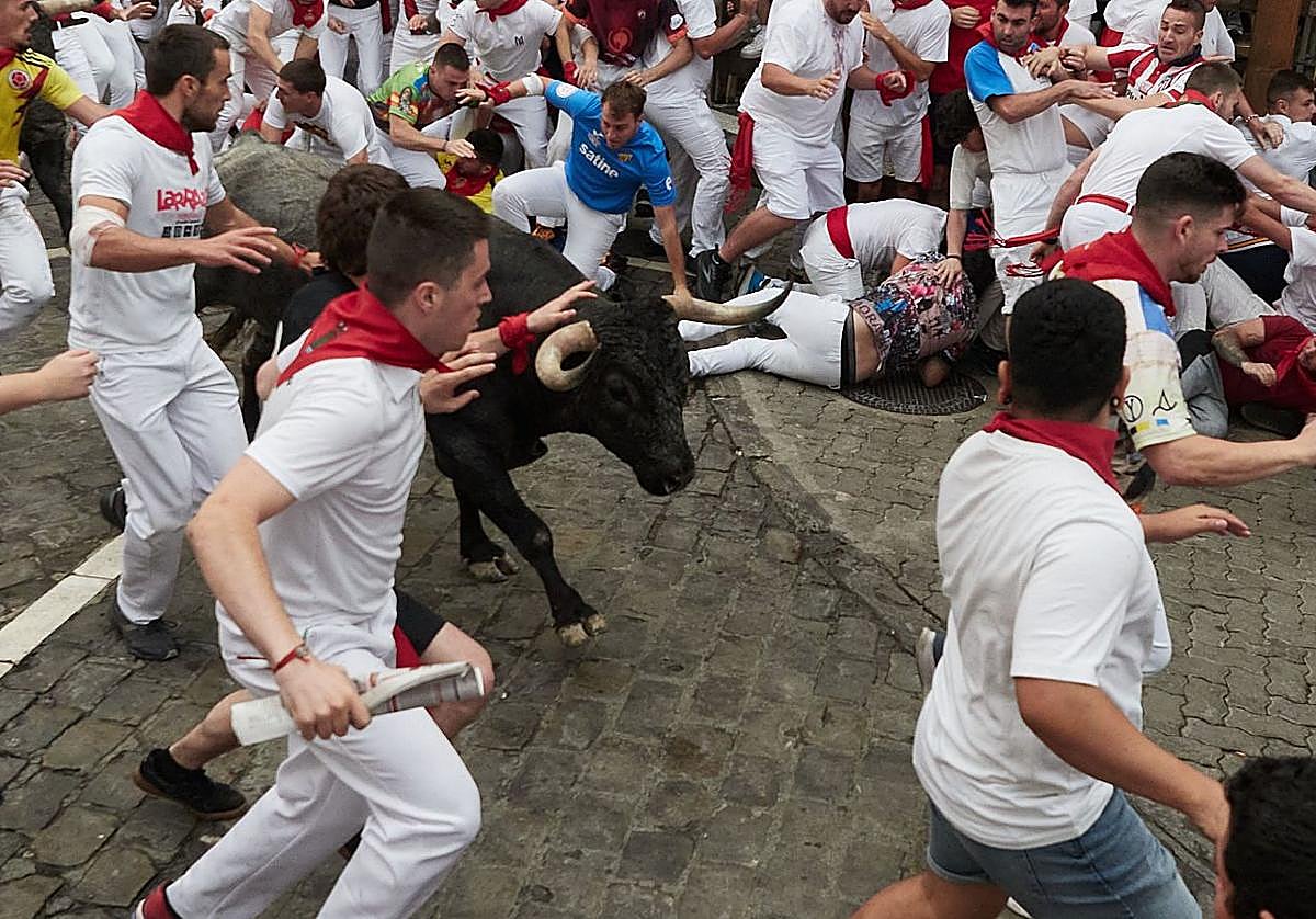 Foto de archivo de los encierros de San Fermín