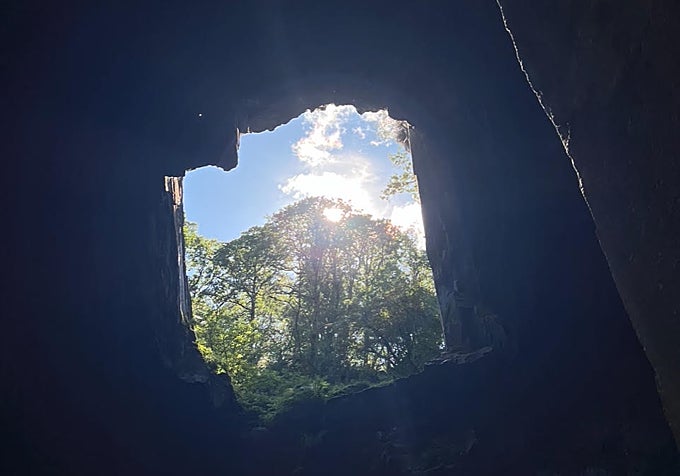 Una de las vistas desde los túneles