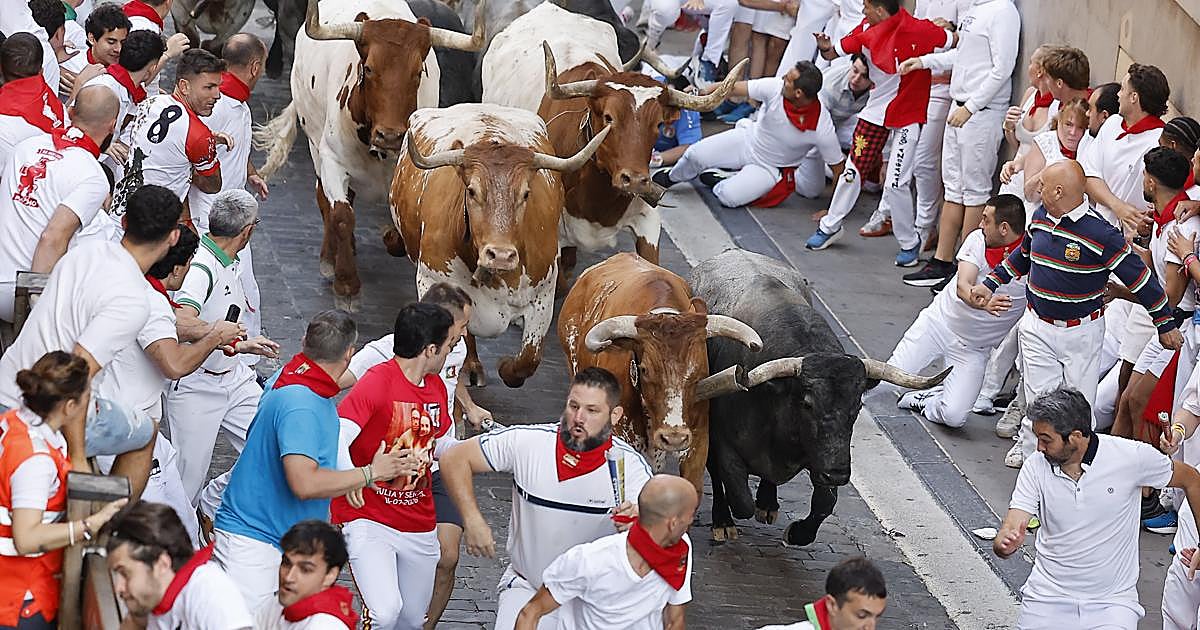 Los toros de Escolar se abren paso en la muchedumbre