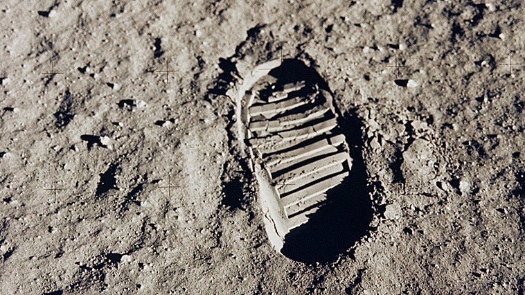 Llegada del hombre a la Luna, en 1969