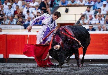 Daniel Luque, en un momento de su faena al buen quinto