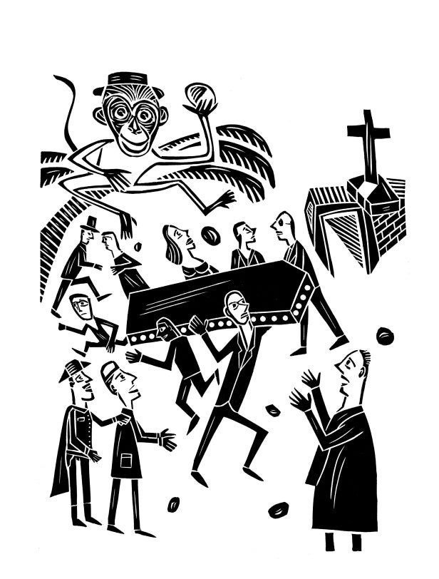 Ilustración Carlos Baonza de '¡Viva Rusia!', un guion inédito de Azcona y Berlanga que se guardó en la Caja de las letras durante una década. Formará parte de una exposición del centenario de Azcona