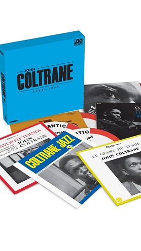 Imagen secundaria 2 - Arriba, el contenido de las 'Tiberi Tapes' y el magnetófono Concertone TR-100 Transicorde usado por Frank Tiberi para grabar los conciertos de Coltrane. Abajo, la caja recopilatoria 'John Coltrane 1960–1964 6CD Box Set'
