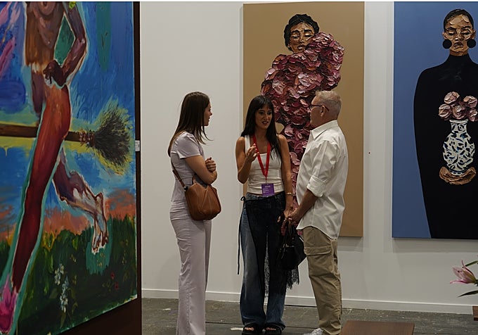 Obras de Juana González en el salón