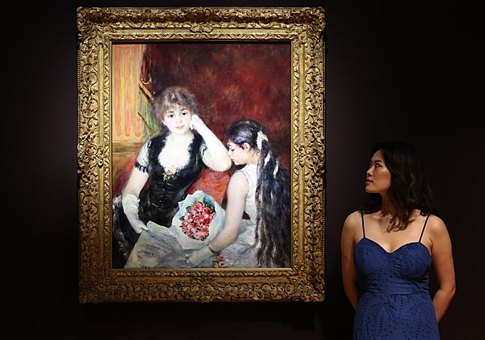 'Un palco en el teatro', de Renoir, Clark Art Institute, Williamstown.