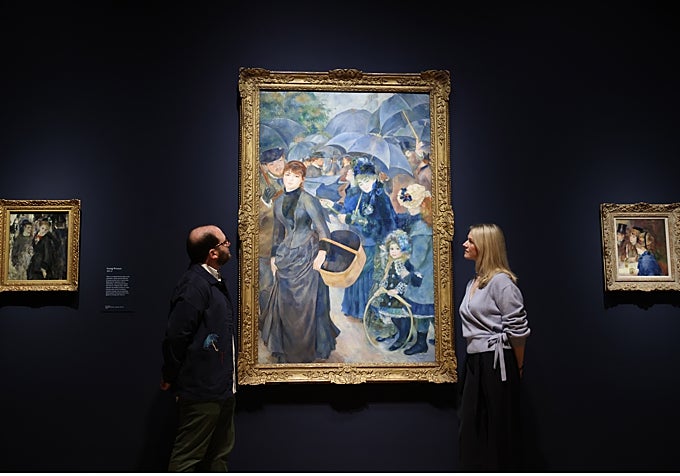 'Los paraguas', obra maestra de Renoir, procede de la colección de la National Gallery de Londres.