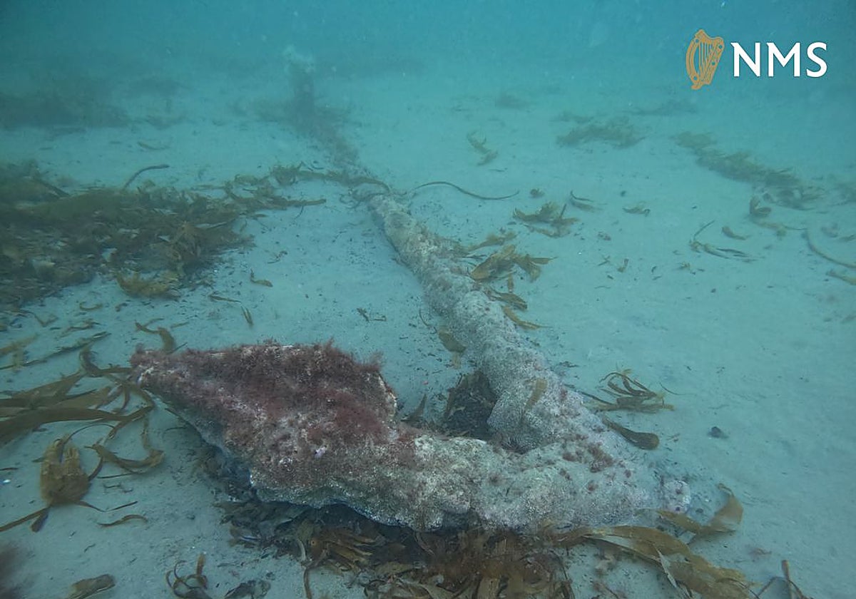 Descubren un ancla de la Armada Invencible en la costa de Irlanda