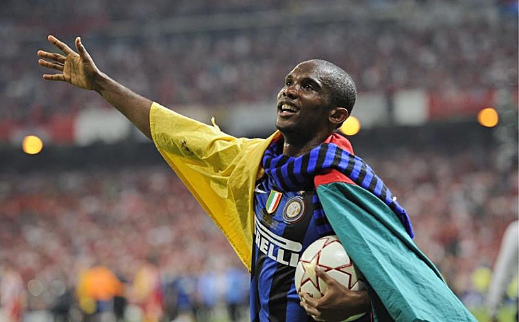 Imagen principal - Los dos tripletes seguidos conseguidos por el camerunés