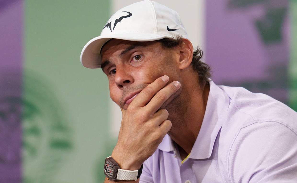 Nadal, al anunciar que se retiraba de Wimbledon
