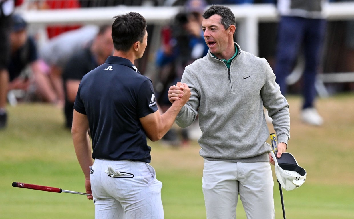 McIlroy y Hovland, en la jornada del sábado