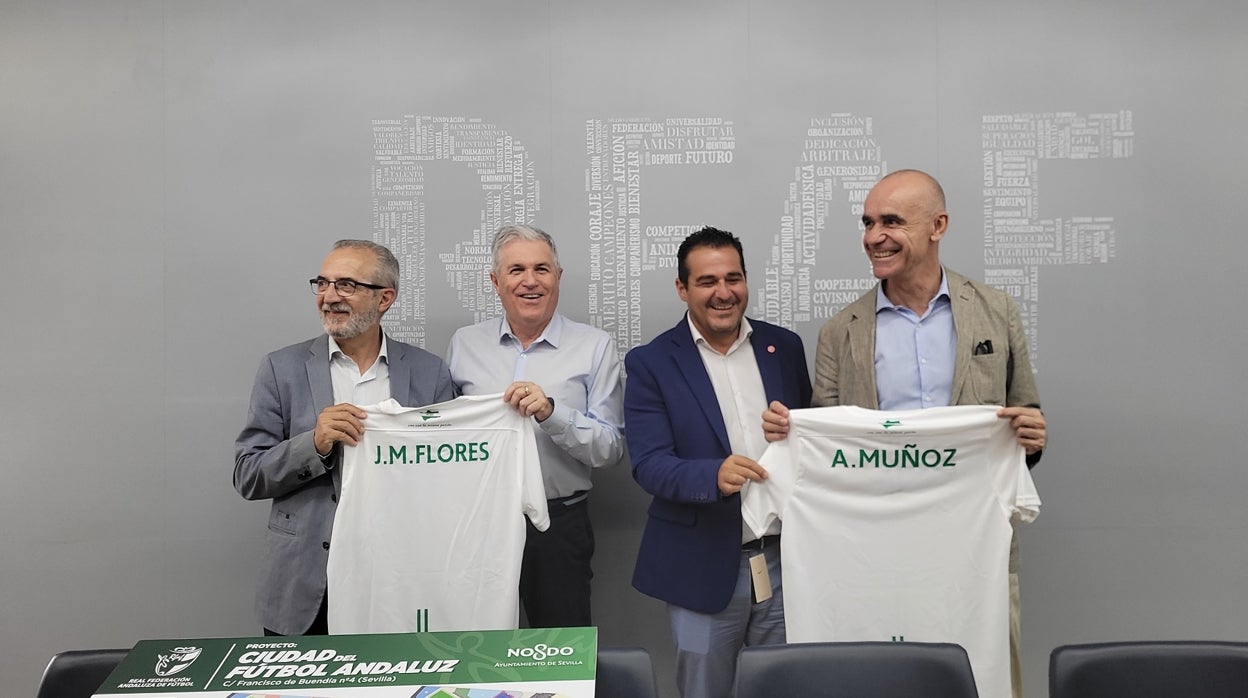 Antonio Muñoz y la Federación Andaluza avanzan en el proyecto de la Ciudad del Fútbol